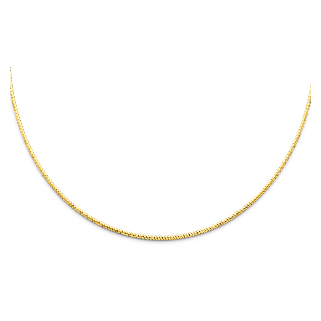 14k Yellow Gold 15mm Sparkle Omega Neckla 650$